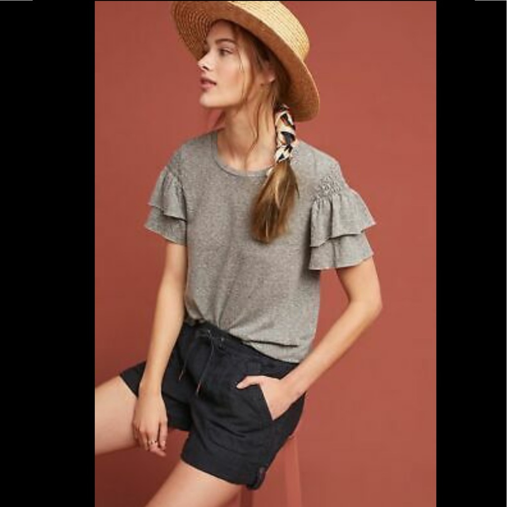 ✨T.la Sappho Ruffle Sleeve Tee✨